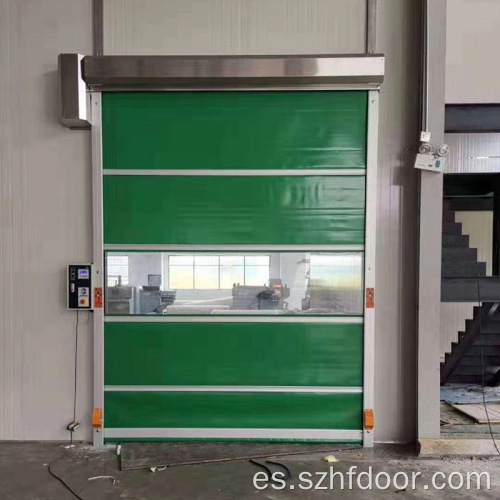 Puerta rápida de acumulación de aleación de aluminio